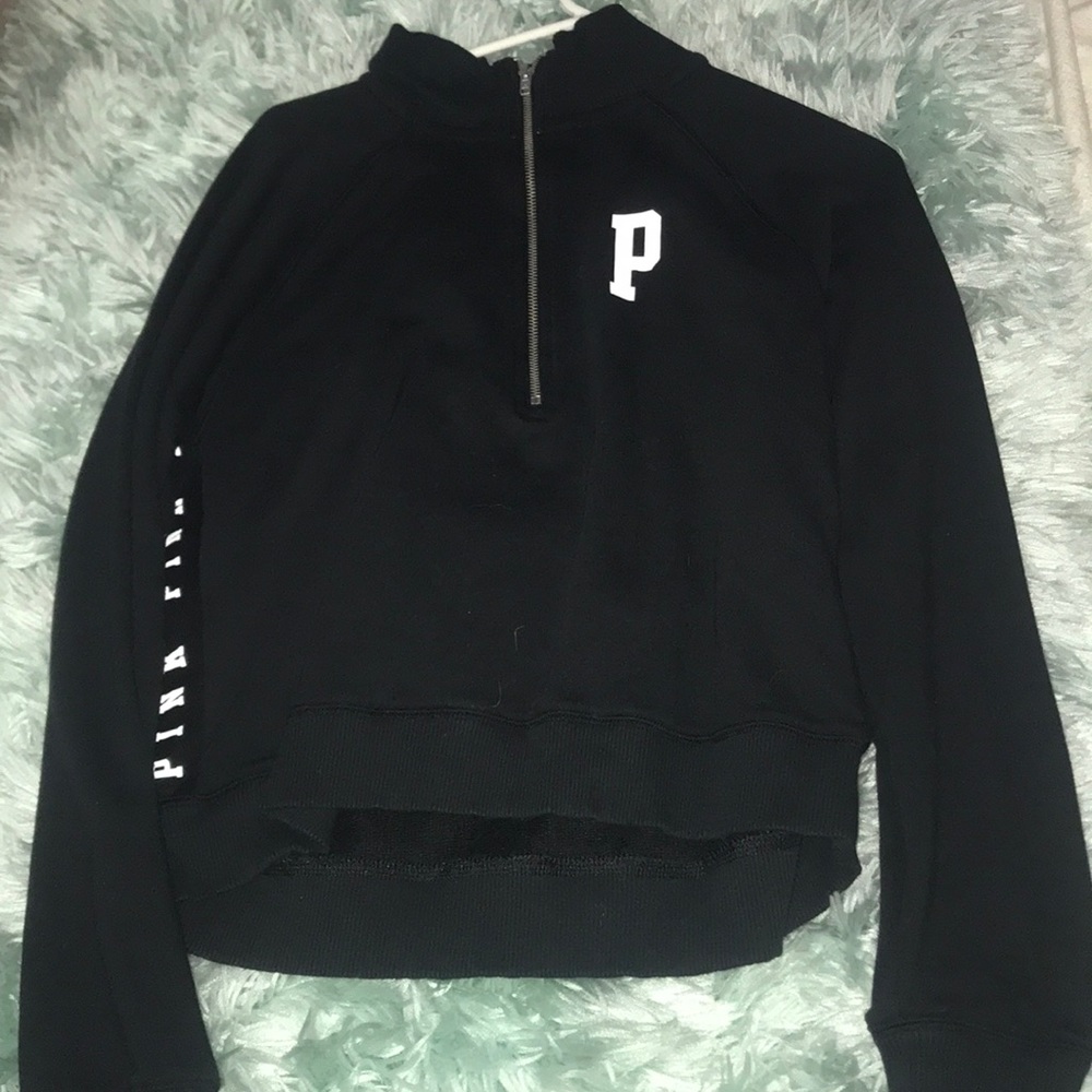 Pink quarter zip:)